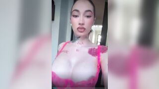 Bhad Bhabie leaked big nipples see through clip
