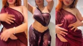 Aditi Mistry XXX Latest Blouseless Shower Wet Boobs Tease On Live