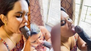 Famous Mallu Sexy Wife Giving Blowjob A Big Dick Hard