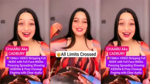 Chaaru Aka Cadbury – Famous Insta Influencer – Naked Live Clip