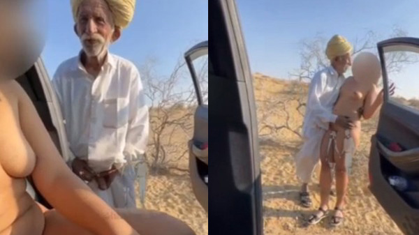 Jaisalmer sex video in car With An Old Man Viral clip