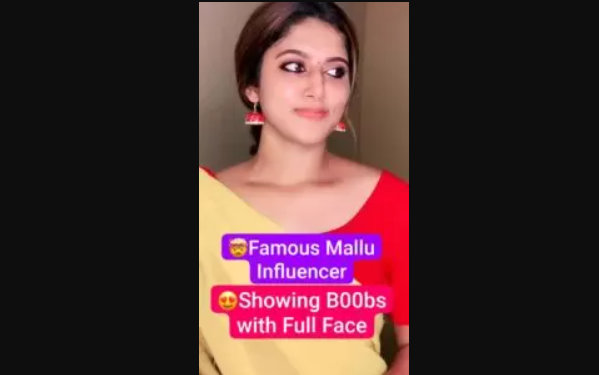 Mallu Influencer Showing Boobs On Live