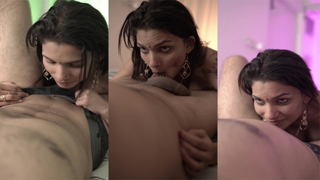 Resmi Nair Naked xxx Giving BJ to a big dick Fan