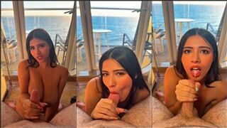 Strawberrytabby Nude XXX Leaked Beach House Blowjob & Cumshot In Mouth