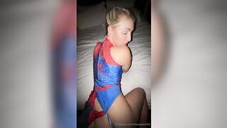 therealbrittfit nude xxx leaked spider girl dick riding POV