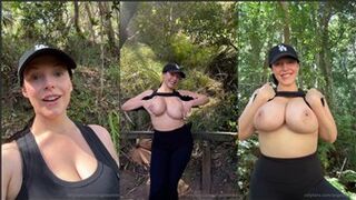 Angela White Naked xxx leaked topless big tits tease in Forest