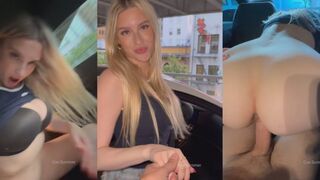 Csblondebombshell naked xxx leaked Riding Hard In The Car