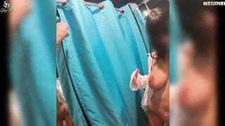 GentlyPerv DRESSING ROOM Risky Blowjob with Sfizy Porn Video